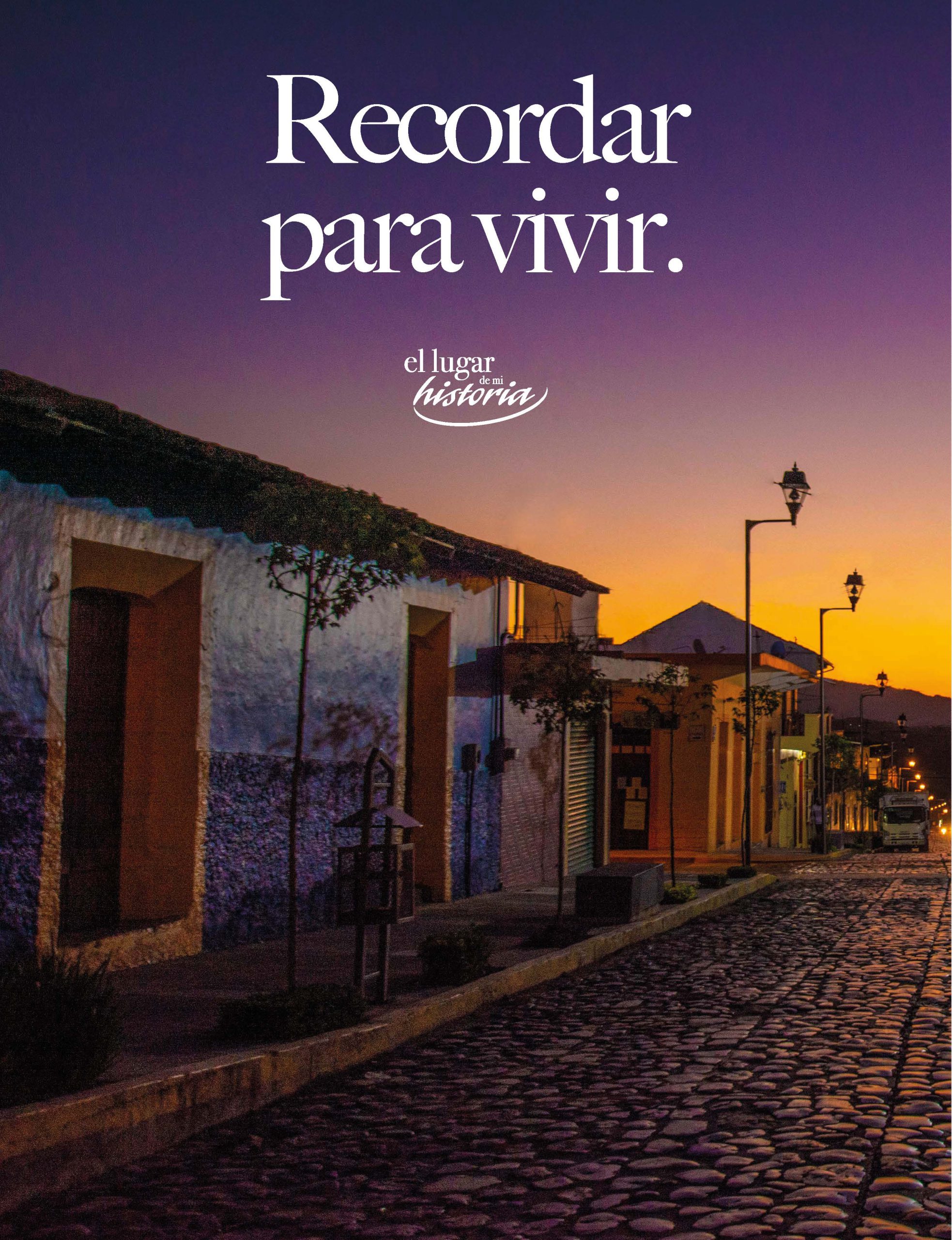 Aplicación editorial de la campaña Recordar para vivir