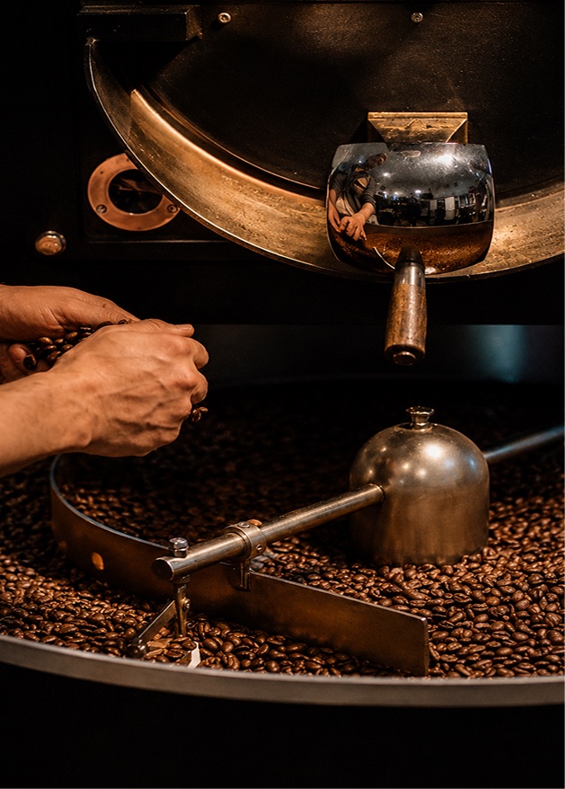 Proceso artesanal de tostado de café
