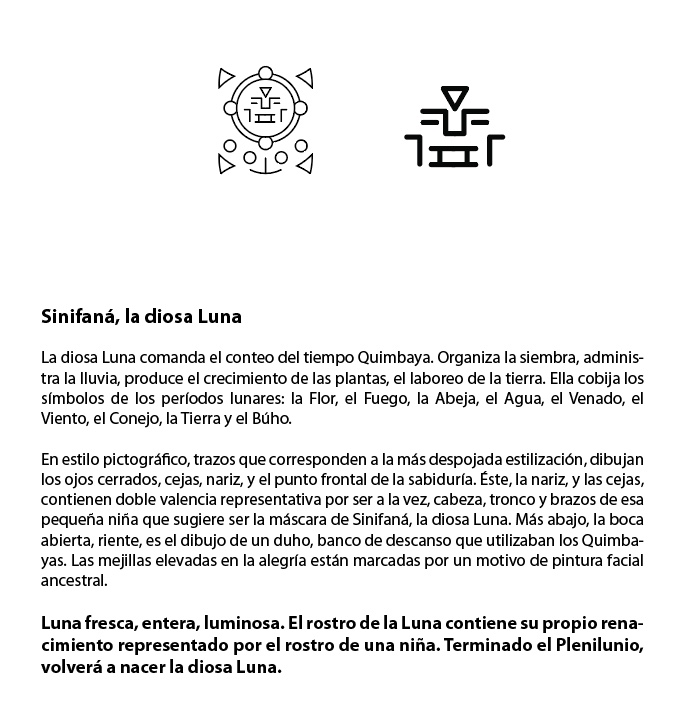 Investigación gráfica sobre Sinifaná, la diosa Luna